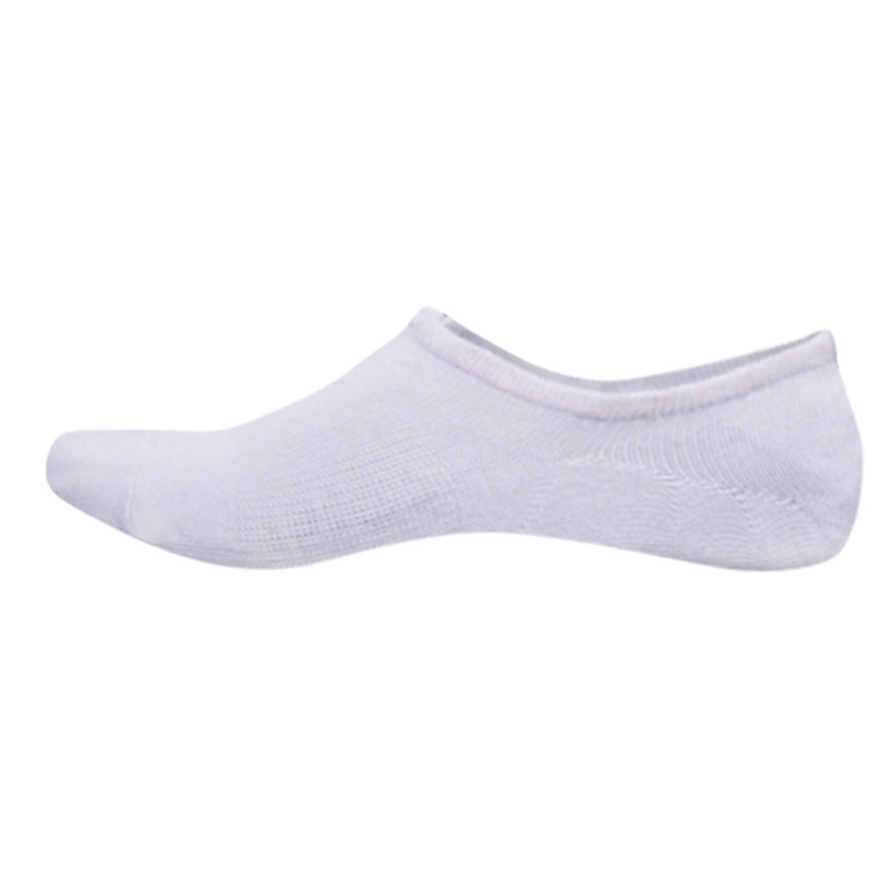 20 Pairs Solid Color No Show Socks Shallow Mouth Invisible Silicone Non-slip Socks Cotton Casual Socks Bulk Wholesale